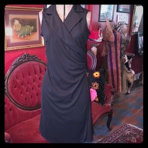Black Express sleeveless coat dress